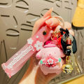 KT cherry blossom season keychain creative pink hello kitty doll school bag small gift pendant wholesale. 