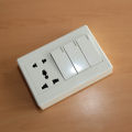 Electric Multi Socket 3 Pin Socket, 2 Pin Socket, MK Socket with Switch 5 Pin 3 Switch. 