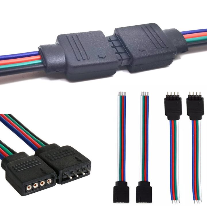 4pin%205pin%206pin%20Male%20Female%20strip%20to%20controller%20Adapter%20Cable%20Wire%20for%205050%203528%20SMD%20RGB%20RGBW%20RGB+CCT%20LED%20Strip%20light%205pcs%20-%20Image%205