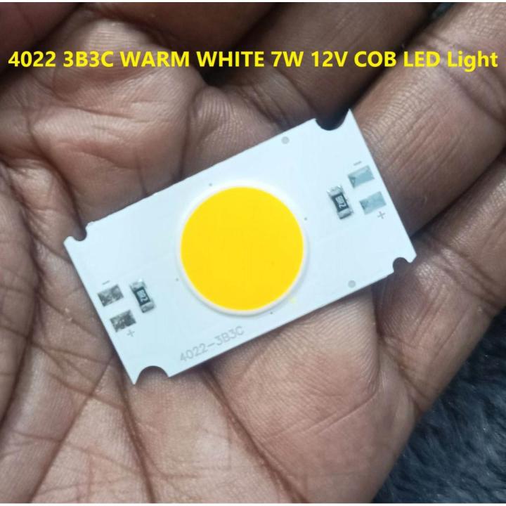 4022 3B3C WARM WHITE 7W 12V Size 40×22mm 12V COB SMD LED Light Chip 7W ...