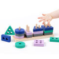 Shape Sorter Toy Shape Sorting Learning Kids Baby Christmas Gift Wooden Blocks. 