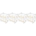 8 Pack Transparent Visible Desktop Multi Washi Masking Tape Dispenser,Tape Cutter,Roll Tape Holder.