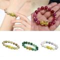 Pixiu Guardian Bracelet Bring Luck Wealth Beads Strand Bracelets Chinese Fengshui Wristband Unisex Lucky Wealthy Men Women.