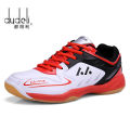 【selevn roind】 DUDELI Badminton Shoes For Men Leather Mens Badminton Sport Sneakers Big Size 11 Indoor Court Shoes Badminton Training Shoes.