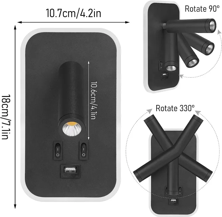 Bedside%20Wall%20Lamp,%20LED%20Wall%20Light,%20Wall%20Mounted%20Reading%20Light%20with%20Switch%20and%20USB%20Port,%20Rotatable%20Wall%20Sconce%20Wall%20Spotlight%20-%20Image%206