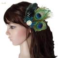 Feather Hair Clip Photo Props Headwear for Wedding Stage Performance Party. 