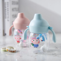 1pcs 280ml Mumpot Baby Kettle Duck Beak Cute Cartoon Children Straw Bottle Portable Leakproof Anti-choking Water Cup Large Capacity Baby Infant Learning Training Drinking Bottle. 