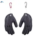 Professional Fishing Hunting Gloves Fish Textured Grip Resistant Fishing Grips Cleaning Fillet Slicing Hand. 