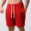 Summer Shorts Men Loose Large Size Breathable Knee Lenght Pants Solid Color Printing Running Shorts Simple Fashion Gym Shorts.