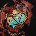DnD Game T-Shirt Red Dragon Dice Classic Polyester T Shirt Homme Men Tee Shirt Ofertas Big Sale. 