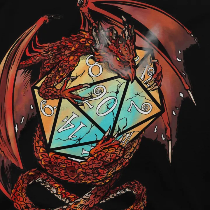 DnD%20Game%20T-Shirt%20Red%20Dragon%20Dice%20Classic%20Polyester%20T%20Shirt%20Homme%20Men%20Tee%20Shirt%20Ofertas%20Big%20Sale%20-%20Image%204