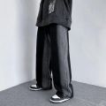 Spray Dyed Jeans for MeninsFashion High Street Wide Leg Daddy Pants Retro Draping Loose Straight Mop Pants. 