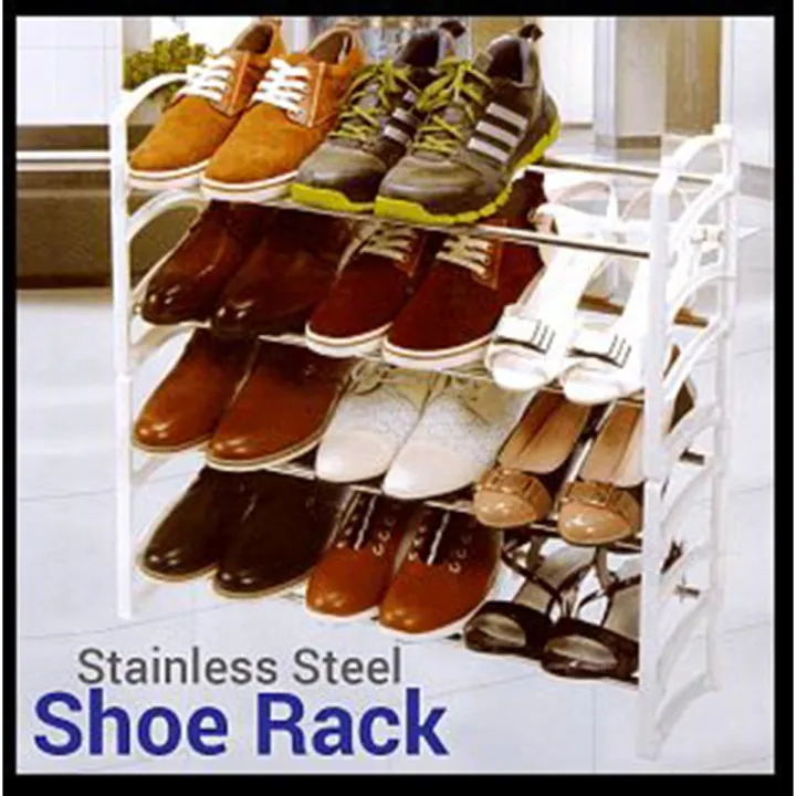 Steel Racks Daraz Olympia 4 Layer Stainless Steel Shoe Rack | Daraz.com.bd