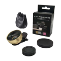 Phone Camera Lens 0.45X Ultra Wide Angle + 12.5X Macro Lens Universal Clip-on Camera Lens for Most Smartphones Rose Gold. 