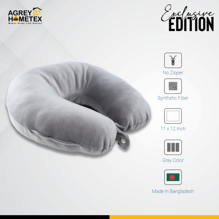 Regular%20Neck%20Pillow,%20Ash,%20(11"x12"),%201%20Pcs%20-%20Image%205