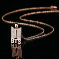 BTS Premium Necklace Golden Chain Jewelry Accessory. 