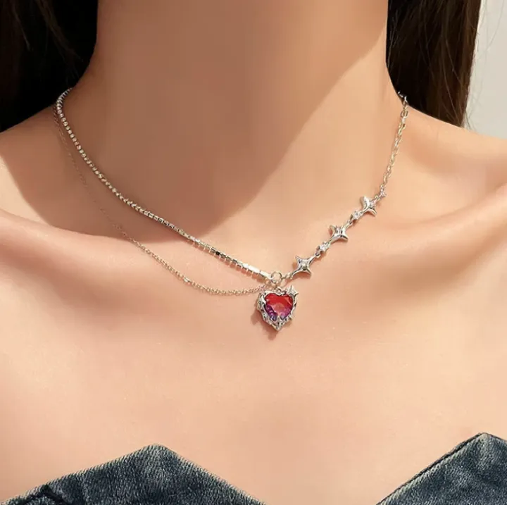 Kpop%20Vintage%20Goth%20%20Heart%20Pendant%20Choker%20Clavicle%20Chain%20Necklace%20for%20Women%20Girl%20Punk%20Grunge%20Collars%20Wedding%20Aesthetic%20Jewelry%20-%20Image%204