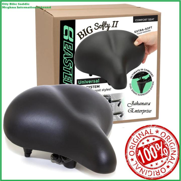 Bicycle Saddle Comfortable Sporty Soft Wide Big Bum Road Bike Gel