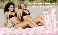 Electric Shaver for Women Waterproof Wet & Dry Hair Razors 2 in 1 Double Head Dual Bikini Hair Trimmer Detachable Head Shaver.