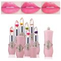 Crystal Jelly Lip Balm Lipstick Flower Temperature Color Changing Lip Gloss Transparent Long Lasting Lipstick Moisturizer Makeup. 