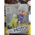 Motor Tide Flow Car, Electric Stunt Motorcycle Rotating Sound and Light. 