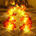 1Pc Maple Leaf Fairy String Light – 2M 20 LED Battery Operated Decor for Holiday & Outdoor Use.