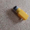 Gear Motor for Robot Wheel DC yellow colour.