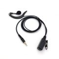 3.5mm PTT Ear Hook Earphone for Smartphones for Zello Voxer for iPhone for Cellphones Push-To-Talk Headset.