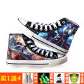 King Glory High-Top Shoes Male and Female Student Li Bai Hanxin Sun Wukong Zhizunbao Canvas Shoes Surrounding the Game. 