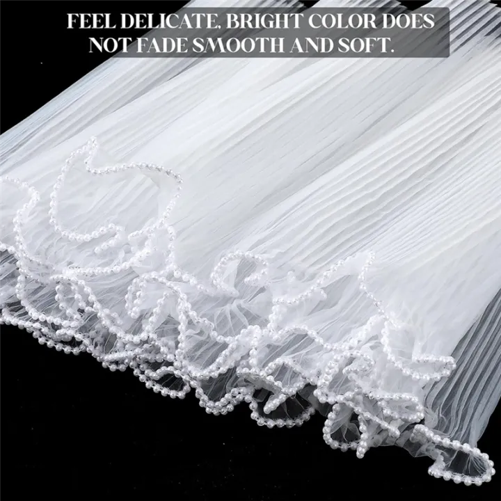 4.5%20Yard%20White%20flower%20Wrapping%20Paper%20Pearl%20Edge%20Mesh%20Bouquet%20-%20Image%203
