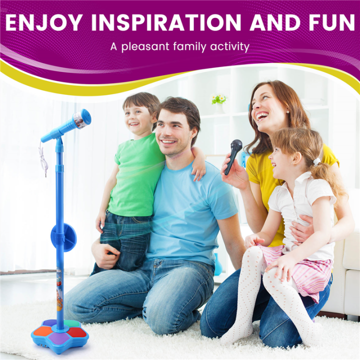 Kids%20Microphone%20With%20Light%20Stand%20Toy,%20black%20-%20Image%207