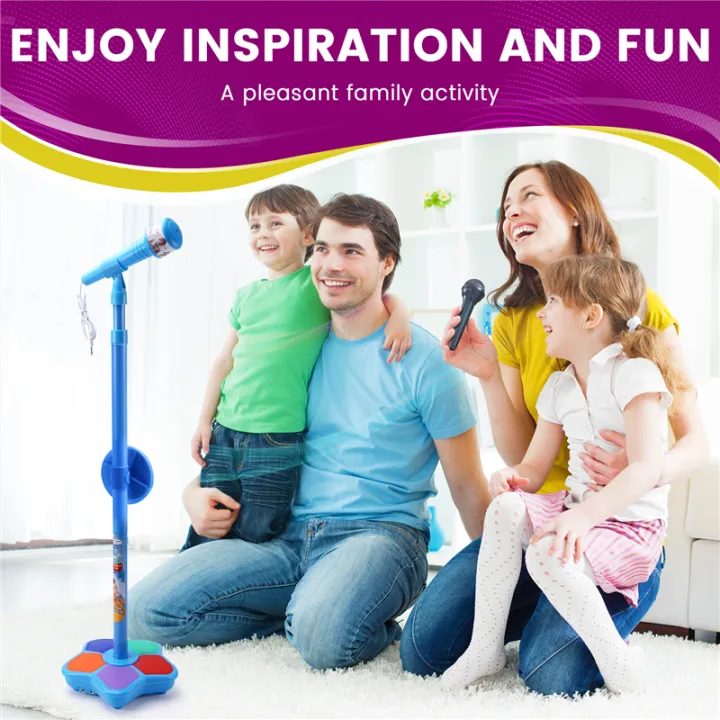 Kids%20Microphone%20With%20Light%20Stand%20Toy,%20black%20-%20Image%207