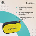 Awei Y900 - Wireless Bluetooth Speaker - Black and Yellow. 