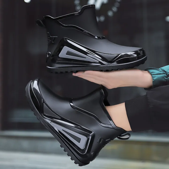 Rain%20Boots%20Men's%20Winter%20Construction%20Site%20Labor%20Protection%20Rain%20Boots%20Waterproof%20Non-Slip%20Wear-Resistant%20Rainy%20Day%20Fishing%20Work%20Water%20Shoes%20Thick%20Sole%20Fleece-Lined%20-%20Image%202