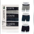 Cotton Underwear Boxer for Men Black/Blue/Ash - Pack of 3 LC. 