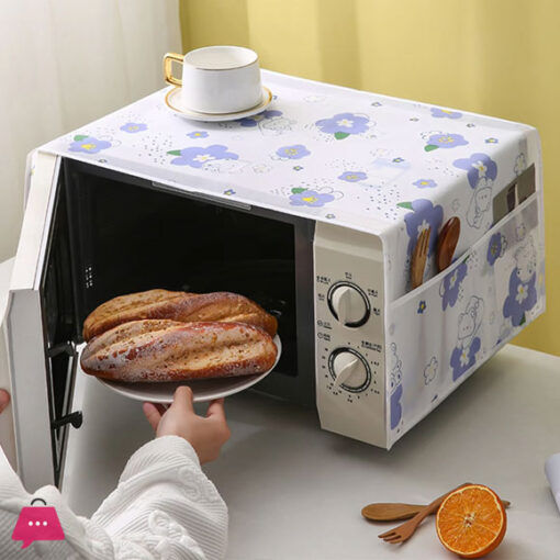 Oven Cover Dustproof Microwave Covers, Beautiful Multicolor Printed Oven & microwave Covers. - Kitchen Rack - Kitchen Rack - kitchen rack