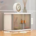 Desk Storage Box Stackable Display Case Small Foldable Desktop Organizer. 