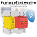 AC SPD 1P 2P 3P 4P 20KA 40KA 60KA 385V House Lightning Surge Protector Protective Low-voltage Arrester Device 10KA 30KA.