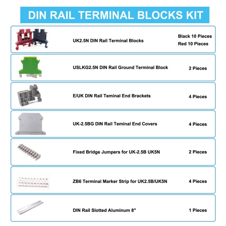 Durable%20DIN%20Rail%20Terminal%20Blocks%20Kit%20Terminal+Ground%20Blocks+Aluminum%20Rail+End%20Brackets+End%20Covers+Jumpers%20Kits%20-%20Image%209