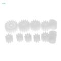 5x11 Pieces/Set Assorted Plastic Gears Worm Car Toy Models Parts Accessories.