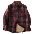 Men Fleece Shirt Jacket Plaid Winter Thermal Lined Flannel Shirt Jacket Soft Warm Outdoor Sports Shirts Male Casual Jackets.