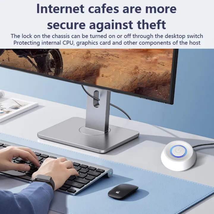 Multifunction%202%20Meters%20LED%20Light%20Computer%20Desktop%20Power%20Switch%20PC%20Motherboard%20External%20Start%20Power%20On/Off%20Button%20Extension%20Cable%20Gonghpng%20-%20Image%202