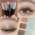 Cappuvini Double Liquid Eyeshadow Matte Sequin Pearl Eye Makeup Lying Silkworm Brightening Eyeshadow palette Portable Cosmetics Vnce Lncei.