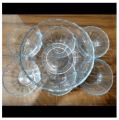 Nasir Glassware 7 pcs Clear Glass Bowl Set/ Gift set/ firni set/soup set. 