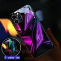Geometry LED Light Luminous Phone Case For iPhone 15 13 Pro 12 Mini 14 Plus 11 XS Max X XR 8 7 Luxury Circuit Call Glow Shell. 