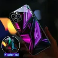 Geometry LED Light Luminous Phone Case For iPhone 15 13 Pro 12 Mini 14 Plus 11 XS Max X XR 8 7 Luxury Circuit Call Glow Shell. 