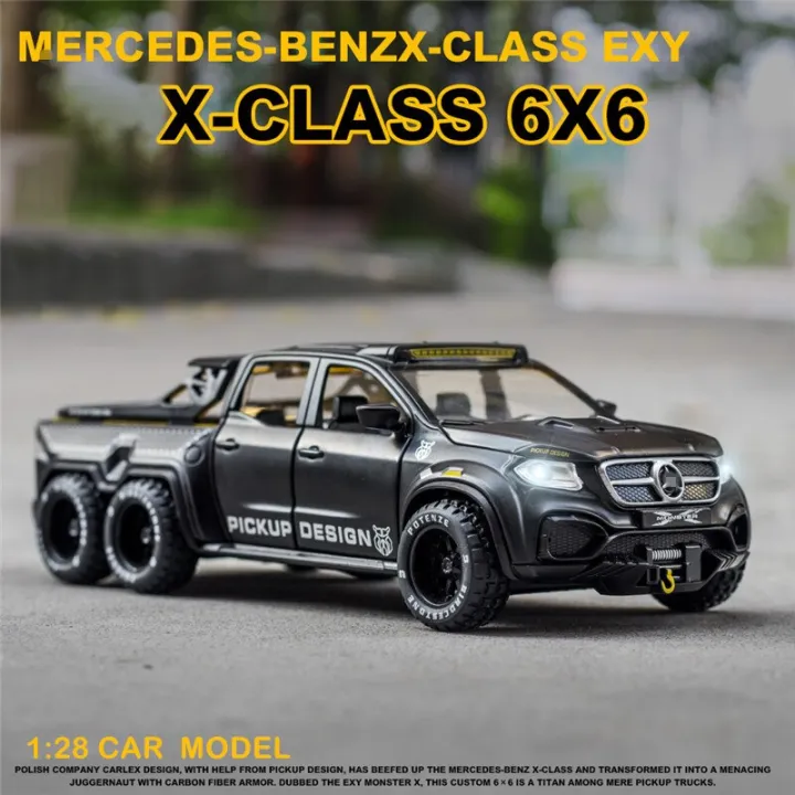 1:28%20Mercedes-Benz%20X-CLASS%20EXY%206X6%20Pickup%20Die-Cast%20Vehicles%20Alloy%20Model%20Car%20Toys%20With%20Light%20&%20Sound%20For%20Gift%20Collection%20-%20Image%202