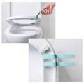 Adjustable squat toilet cover toilet handle. 