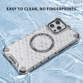 For Apple iPhone 12 Pro Case Honeycomb MagSafe Shockproof Camera Protection Back Cover ip12p casing. 
