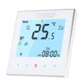 Anself 3A 110~240V Water Heating Energy Saving Wi-fi Smart Thermostat with Touchscreen LCD Display Durable Programmable Temperature Controller Home Improvement Product Thermostat for Floor Water Heating System.